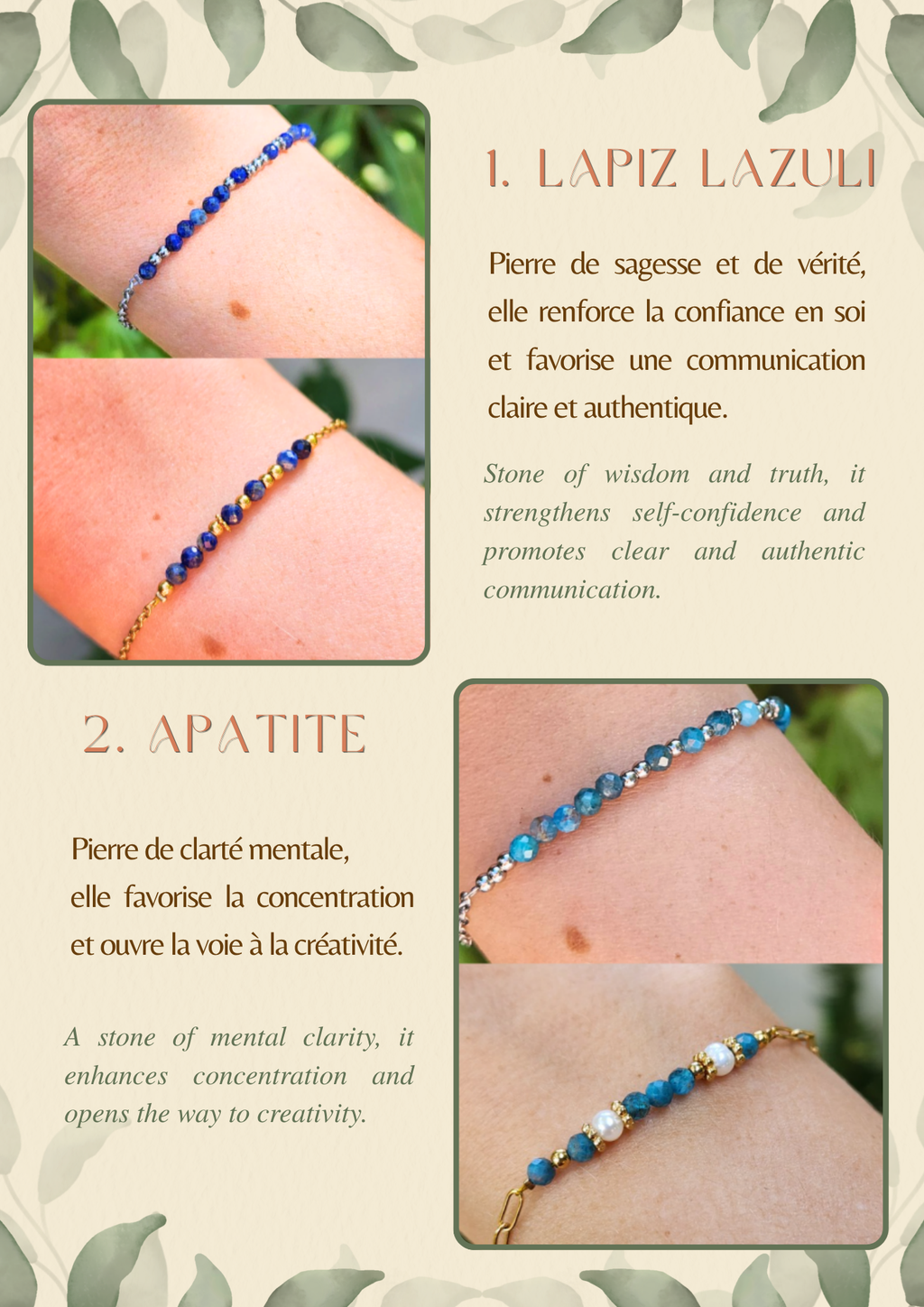 Bracelets personnalisables en morse